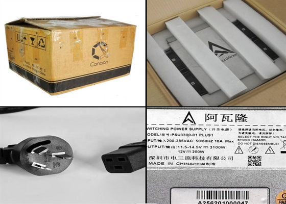 Używana maszyna górnicza BTC Crypto Avalon 1166 75TH/S 3196W Asic Mining Hardware
